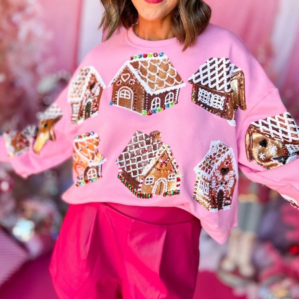 Queen of Sparkles Gingerbread House Sweatshirt